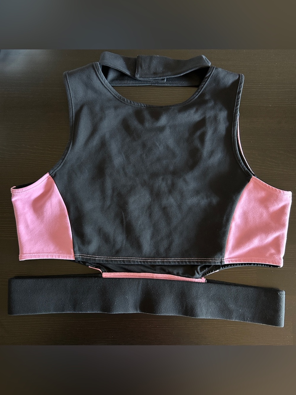 Nike x Ambush Crop Cut-out Tank Top — magic flamingo/black (size large) - Picture 5 of 8